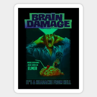 Brain Damage,Classic Horror (Version 3) Magnet